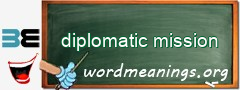 WordMeaning blackboard for diplomatic mission